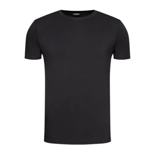 Dsquared2 , Black T-shirts and Polos ,Black male, Sizes: