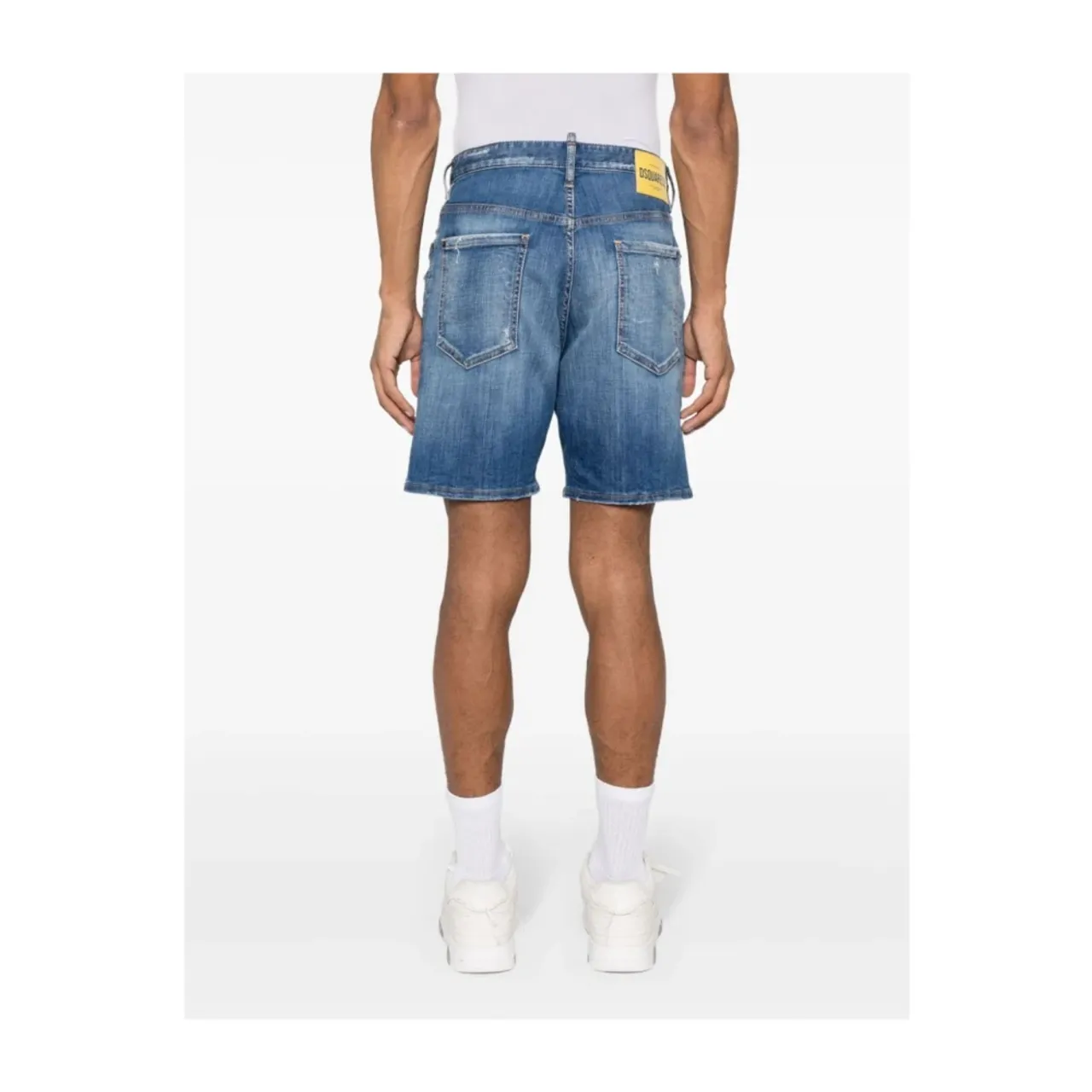 Dsquared2 , Blue Denim Bermuda Shorts ,Blue male, Sizes:
