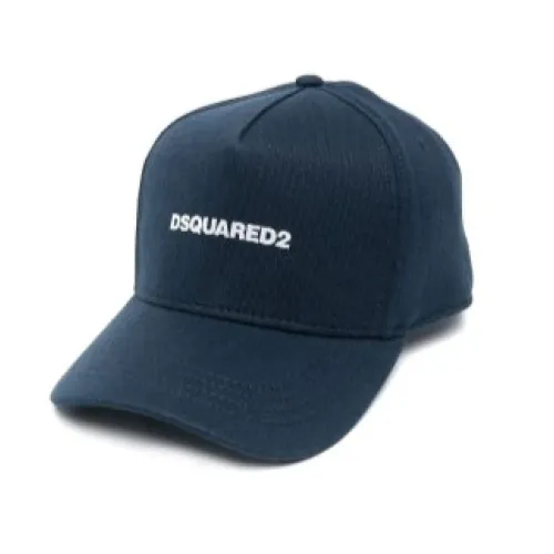 Dsquared2 , Blue Hats - Stylish Collection ,Blue male, Sizes: ONE