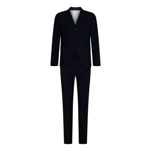 Dsquared2 , Blue Single Breasted Suit Set ,Blue male, Sizes: