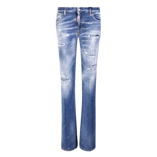 Dsquared2 , Boot-cut Jeans ,Blue female, Sizes: