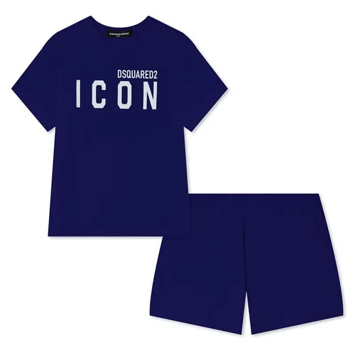DSQUARED2 Boys Icon Logo Pyjama Set - Blue