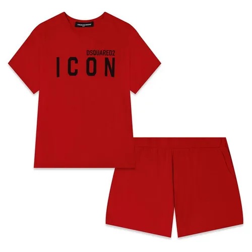 DSQUARED2 Boys Icon Logo Pyjama Set - Red