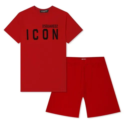 DSQUARED2 Boys Icon Logo Pyjama Set - Red