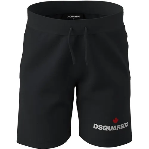 DSQUARED2 Boys Logo Jogger Shorts - Black