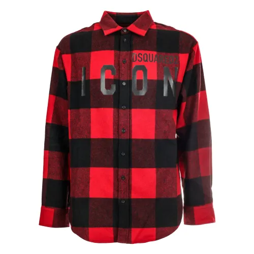 Dsquared2 , Camicia Shirt ,Red male, Sizes:
