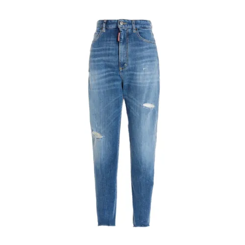 Dsquared2 , Casual Loose Fit Denim Jeans ,Blue female, Sizes: