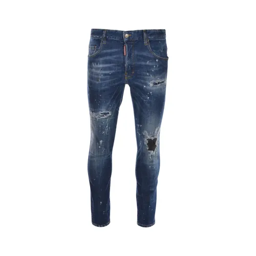 Dsquared2 , Classic Denim Jeans for Everyday Wear ,Blue male, Sizes: