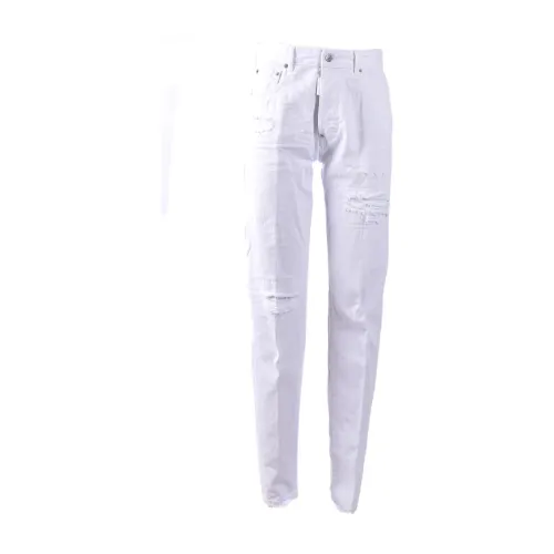 Dsquared2 , Classic Denim Jeans for Everyday Wear ,White female, Sizes: