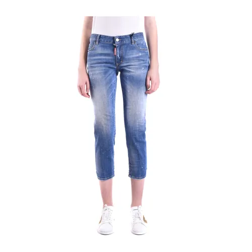 Dsquared2 , Cropped Jeans for Women ,Blue female, Sizes: