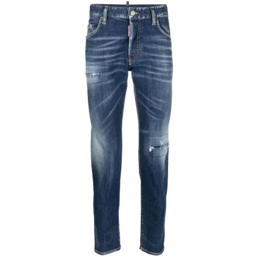Dsquared2 , Designer Trousers ,Blue male, Sizes: