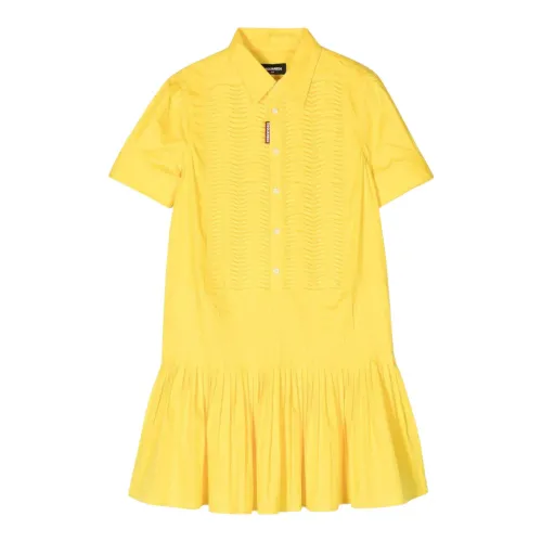 Dsquared2 , Dress Kids ,Yellow female, Sizes: