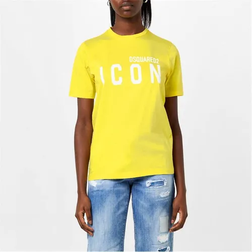 DSQUARED2 Dsq Icon T-Shirt Ld99 - Yellow