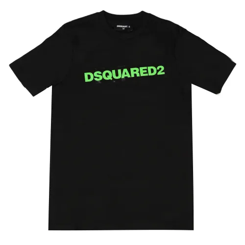 Dsquared2 , Dsquared2 Kids T-Shirt ,Black male, Sizes: