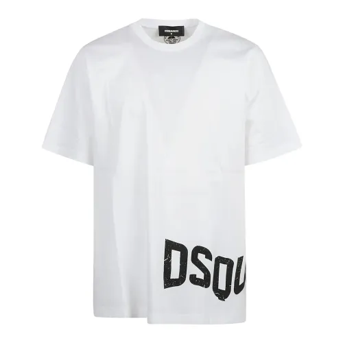 Dsquared2 , Dsquared2 T-shirts and Polos White ,White male, Sizes: