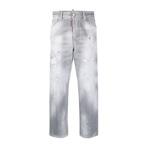 Dsquared2 , Dsquared2 Trousers Grey ,Gray female, Sizes: