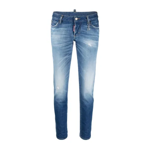 Dsquared2 , Faded Slim-Cut Jeans ,Blue female, Sizes: