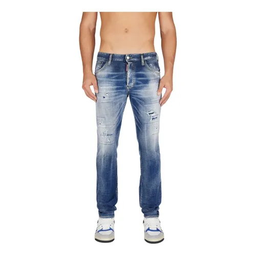 Dsquared2 , Fashionable Trousers ,Blue male, Sizes:
