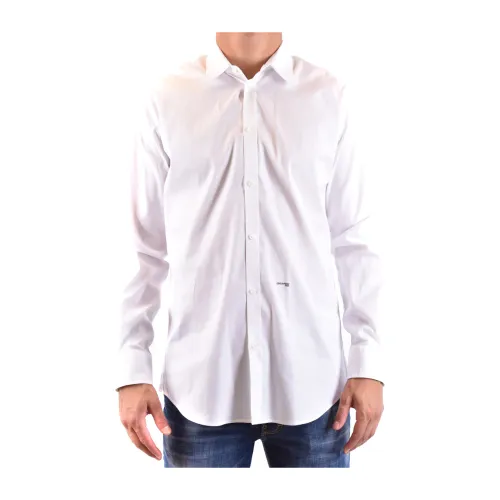 Dsquared2 , Formal Shirt Upgrade - 100% Cotton, Stylish Must-Have ,White male, Sizes: