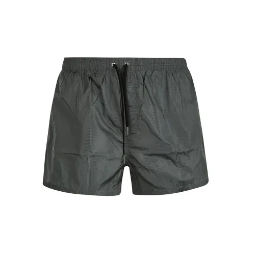 Dsquared2 , Grey White Logo-Print Swim Shorts ,Gray male, Sizes: