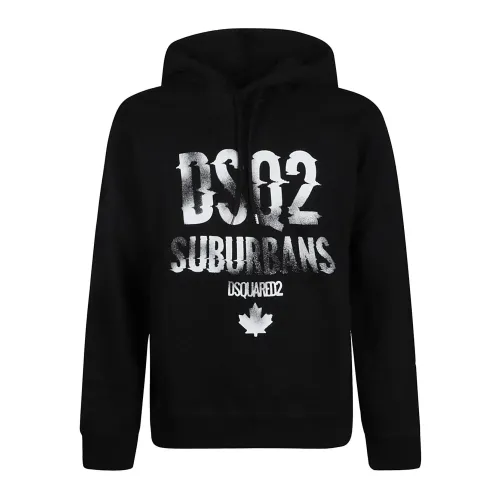 Dsquared2 , Hoodies ,Black male, Sizes: