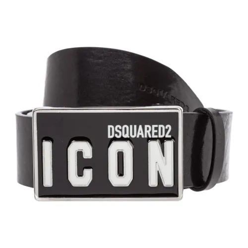 Dsquared2 , Icon Belt with Buckle Closure ,Black male, Sizes:
