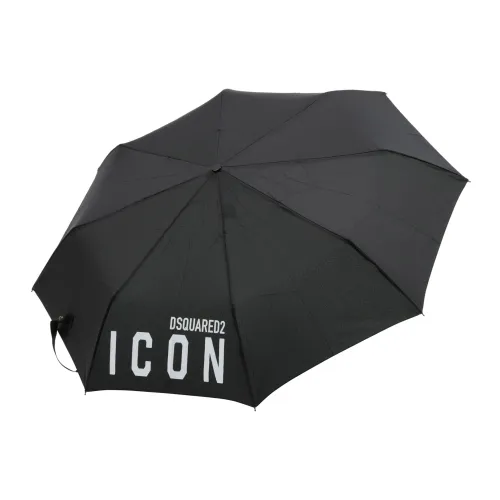 Dsquared2 , Icon Patterned Umbrella ,Black male, Sizes: ONE SIZE