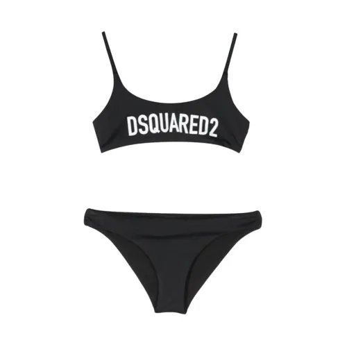 Dsquared2 , Iconic Bikini Set ,Black female, Sizes: