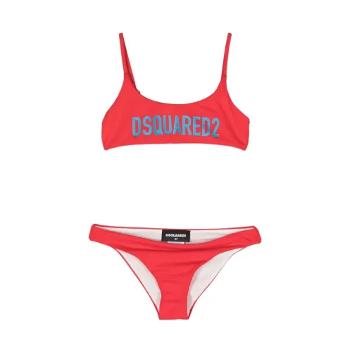 Dsquared2 , Iconic Bikini Set ,Red female, Sizes: