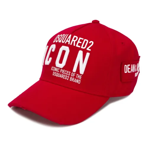 Dsquared2 , Iconic Red Baseball Cap with Logo Details ,Red male, Sizes: ONE