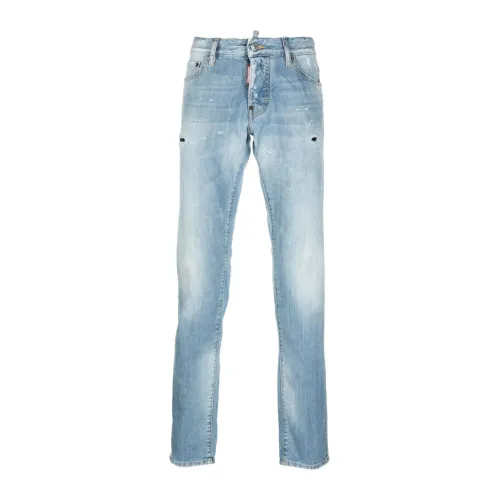 Dsquared2 , Italian Slim-Fit Jeans ,Blue male, Sizes: