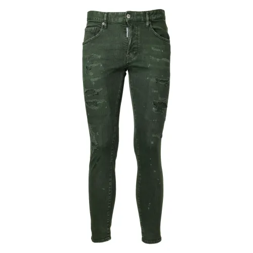 Dsquared2 , Jeans Pants ,Green male, Sizes: