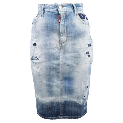 Dsquared2 , Jeans Skirt ,Blue female, Sizes: