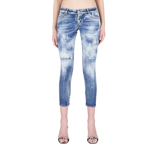 Dsquared2 , Jennifer Cropped Jeans ,Blue female, Sizes: