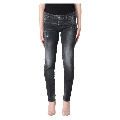 Dsquared2 , Jennifer Skinny Jeans - Elevate Your Denim Game ,Black female, Sizes: