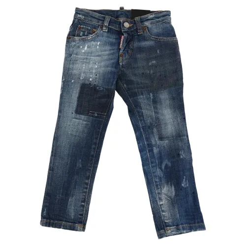 Dsquared2 , Kids Jeans ,Blue male, Sizes: