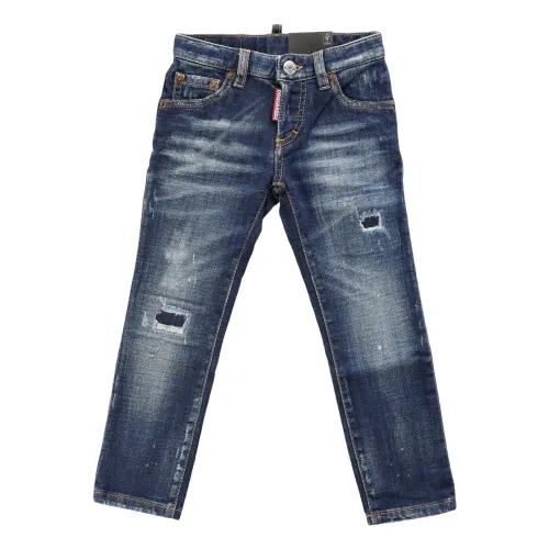 Dsquared2 , Kids Jeans Pants ,Blue male, Sizes: