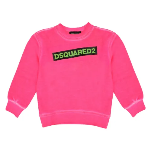 Dsquared2 , Kids Sweatshirt Dq03Y6D00X3 - Dq318 ,Pink female, Sizes: