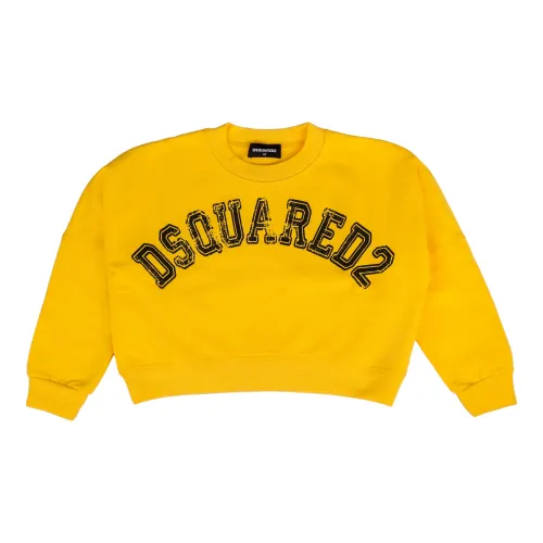 Dsquared2 , Kids Sweatshirt Dq0433D008F - Dq201 ,Yellow female, Sizes: