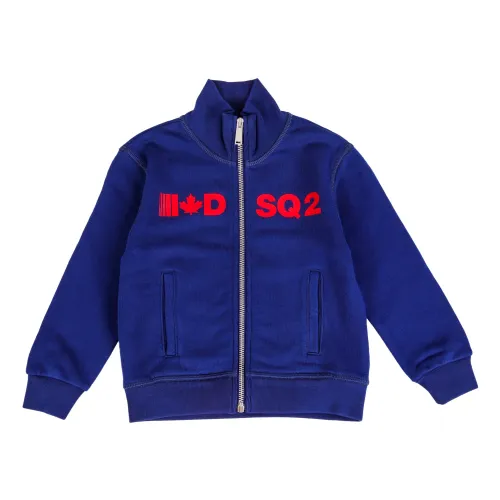 Dsquared2 , Kids Sweatshirt Dq0473D002G - Dq865 ,Blue male, Sizes: