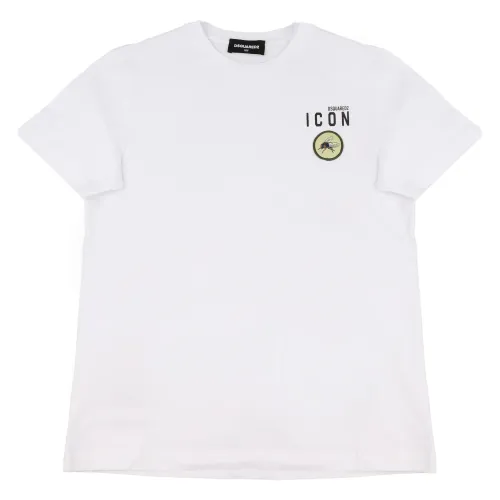 Dsquared2 , Kids T-Shirt Dq0340D00Mv - Dq100 ,White male, Sizes: