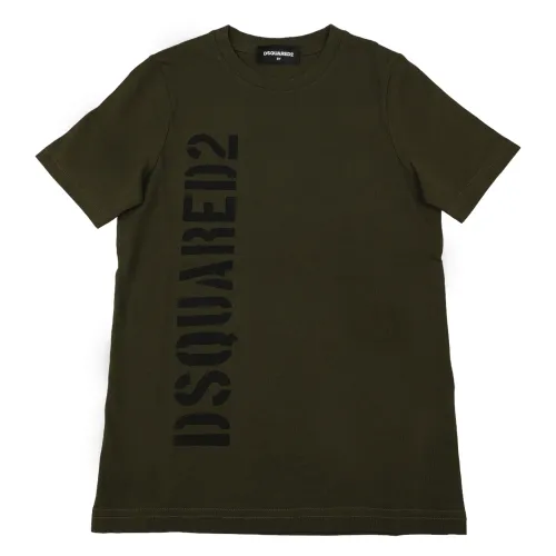 Dsquared2 , Kids T-Shirt Dq03W6D00W5 - Dq561 ,Green male, Sizes: