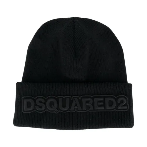 Dsquared2 , Knm0001-15040001 Hats ,Black male, Sizes: ONE