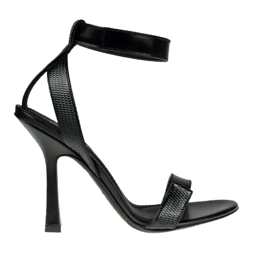 Dsquared2 , Leather Sandals ,Black female, Sizes:
