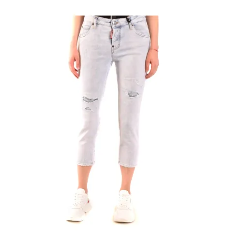 Dsquared2 , Light Cool Girl Cropped Jeans ,Blue female, Sizes: