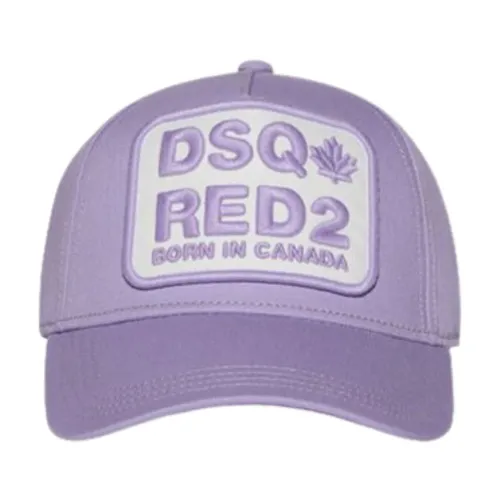 Dsquared2 , Lilac Cap with Visor, Adjustable Fit ,Purple female, Sizes: