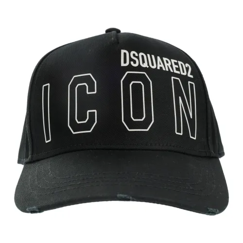 Dsquared2 , Logo Baseball Black Cap ,Black male, Sizes: ONE