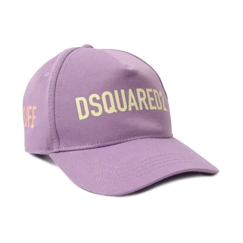 Dsquared2 , Logo Baseball Cap Lavander Purple ,Purple female, Sizes: ONE