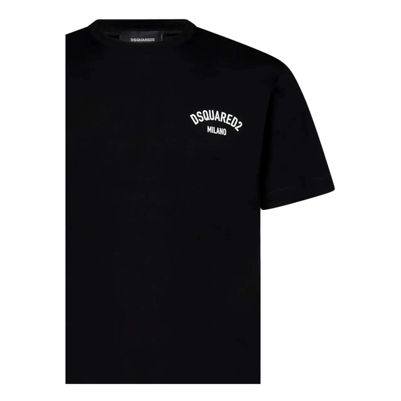 Dsquared2 , Men's Clothing T-Shirts & Polos Black Ss24 ,Black male, Sizes: