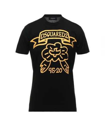 Dsquared2 Mens Cool Fit Bird Logo Black T-Shirt Cotton